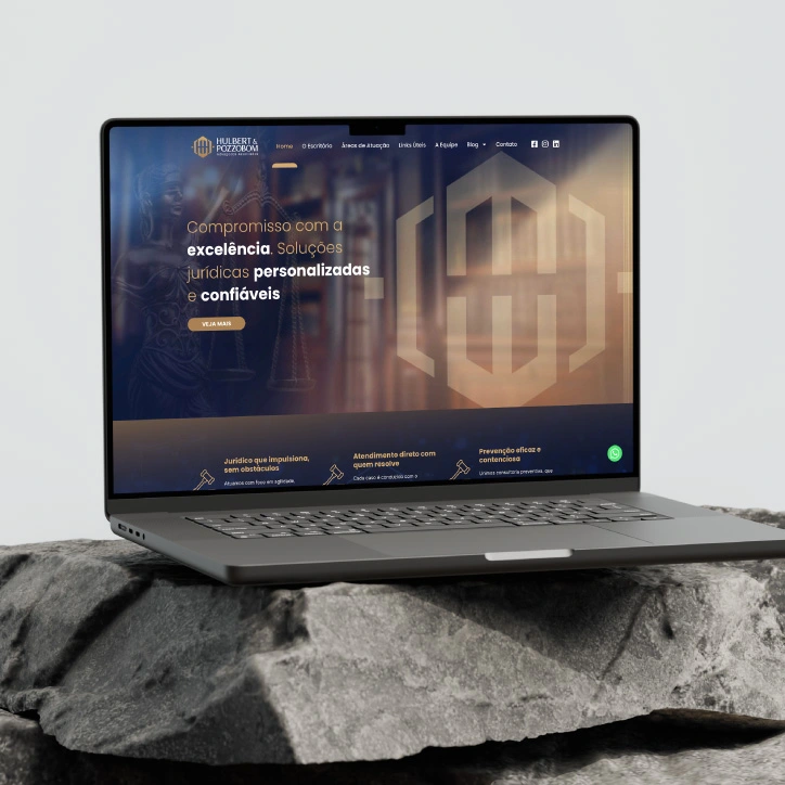 Site Institucional e Blog - Hulbert & Pozzobom Adv.