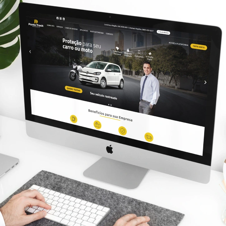Site Institucional - Ponto Track Rastreamento