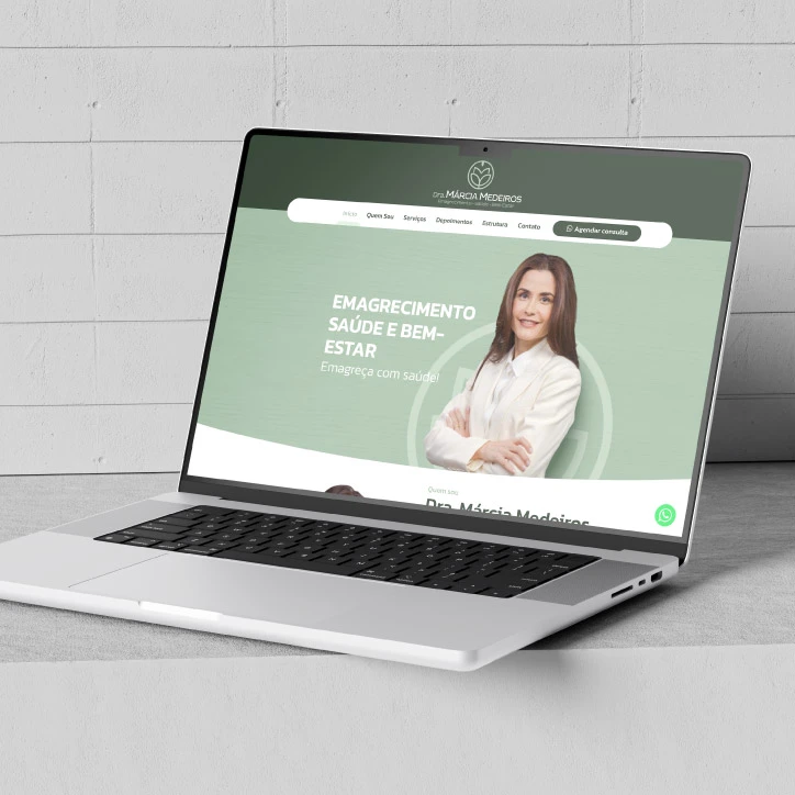 Logo, Identidade Visual e Landing Page - Dra. Márcia Medeiros