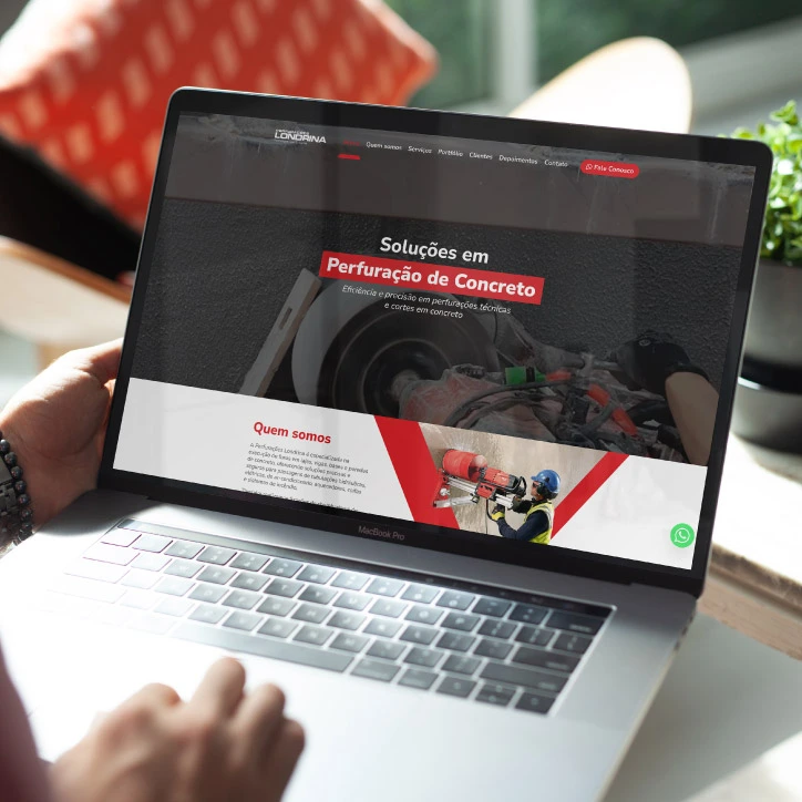 Landing Page - Perfurações Londrina
